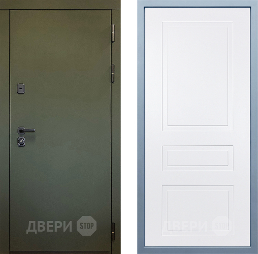 Входная металлическая Дверь Дива МД-61 Н-13 Белый в Балашихе