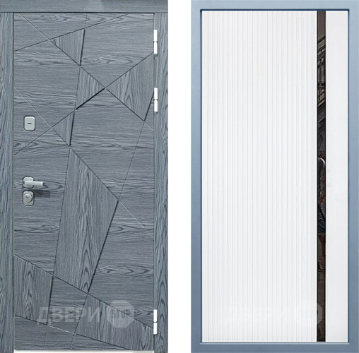 Входная металлическая Дверь Дива МД-97/3 МХ-46 Белый матовый в Балашихе