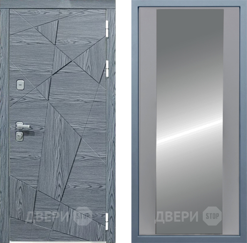 Входная металлическая Дверь Дива МД-97/3 Д-15 Зеркало Силк Маус в Балашихе