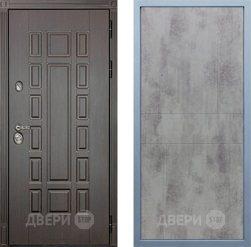 Входная металлическая Дверь Дива МД-38 М-1 Бетон темный в Балашихе