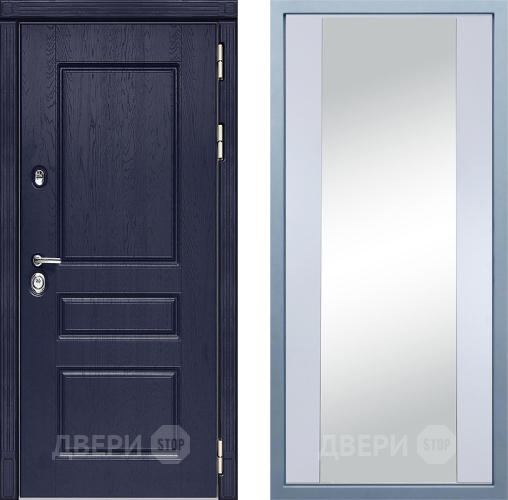 Входная металлическая Дверь Дива МД-45 Д-15 Зеркало Белый в Балашихе