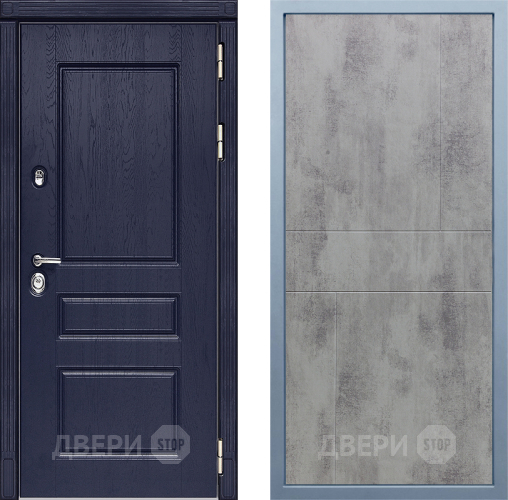 Входная металлическая Дверь Дива МД-45 М-1 Бетон темный в Балашихе