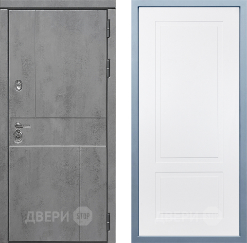 Входная металлическая Дверь Дива МД-48 Н-7 Белый в Балашихе