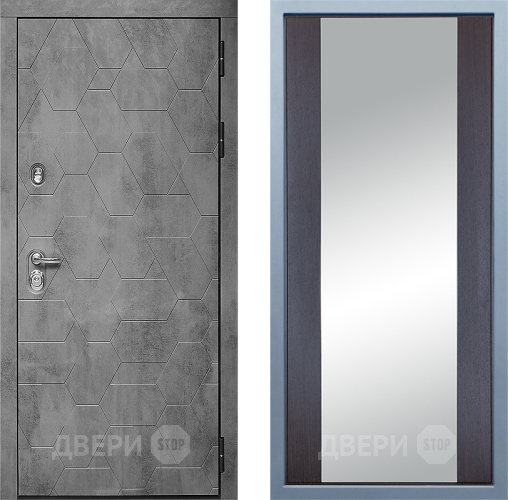 Входная металлическая Дверь Дива МД-51 Д-15 Зеркало Венге в Балашихе