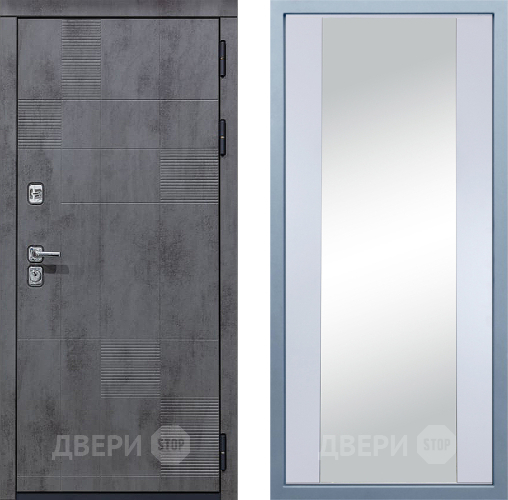 Входная металлическая Дверь Дива МД-35 Д-15 Зеркало Белый в Балашихе
