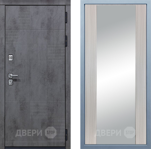 Входная металлическая Дверь Дива МД-35 Д-15 Зеркало Сандал белый в Балашихе