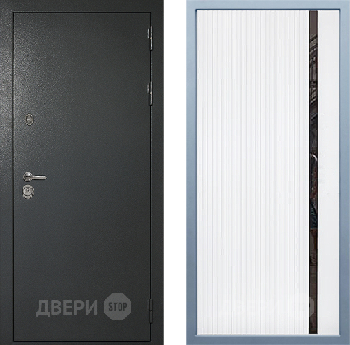 Входная металлическая Дверь Дива МД-40 Титан МХ-46 Белый матовый в Балашихе