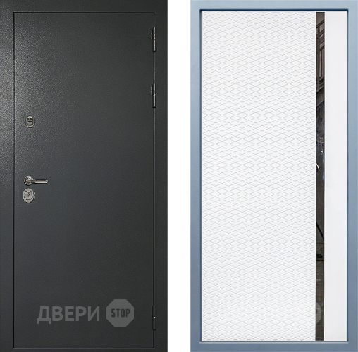 Входная металлическая Дверь Дива МД-40 Титан МХ-47 Белый матовый в Балашихе