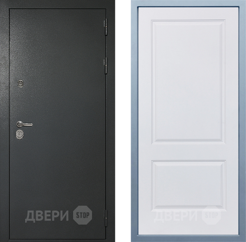 Входная металлическая Дверь Дива МД-40 Титан Д-7 Белый в Балашихе