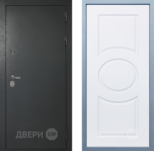 Входная металлическая Дверь Дива МД-40 Титан Д-8 Белый в Балашихе