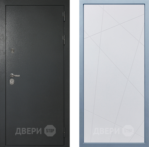 Входная металлическая Дверь Дива МД-40 Титан Д-11 Белый в Балашихе