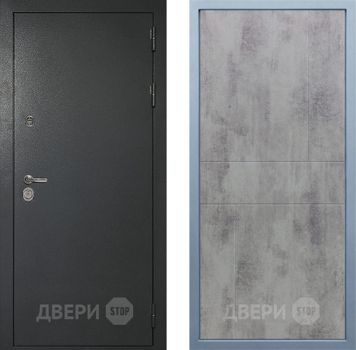 Входная металлическая Дверь Дива МД-40 Титан М-1 Бетон темный в Балашихе