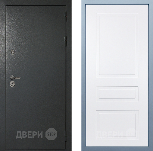 Входная металлическая Дверь Дива МД-40 Титан Н-13 Белый в Балашихе