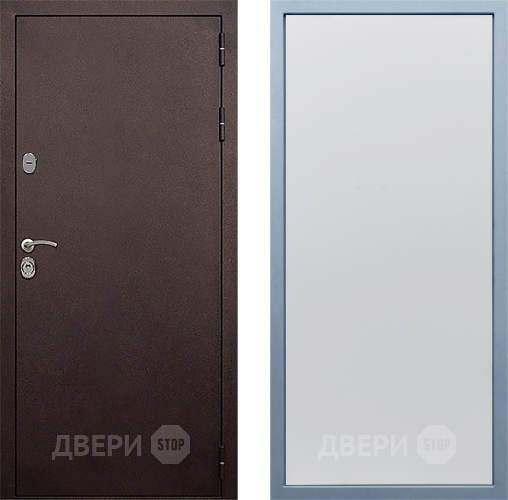 Входная металлическая Дверь Дива МД-40 Медь Н-1 Белый в Балашихе