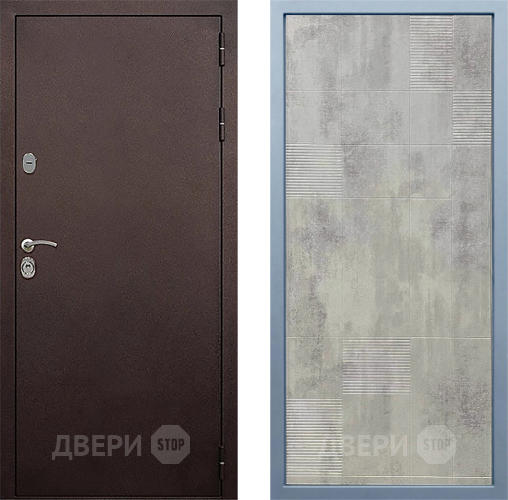 Входная металлическая Дверь Дива МД-40 Медь Д-4 Бетон темный в Балашихе