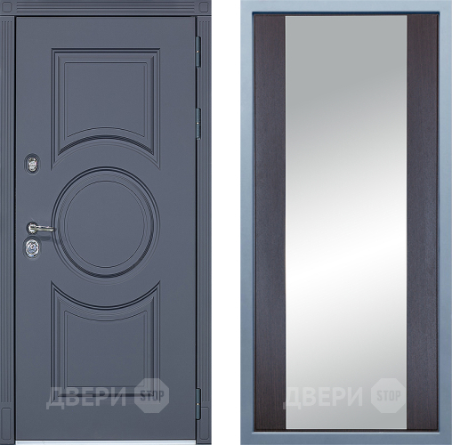 Входная металлическая Дверь Дива МХ-30 STR Д-15 Зеркало Венге в Балашихе