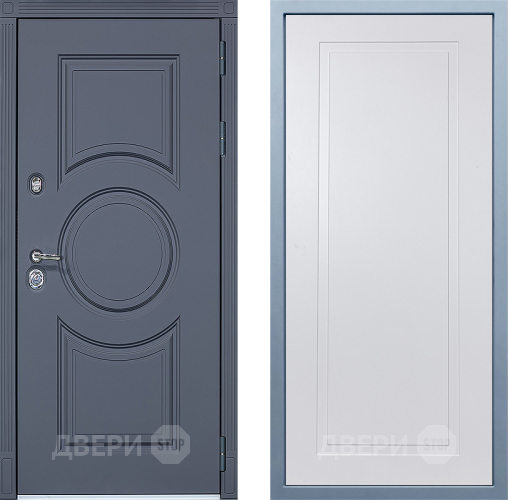 Входная металлическая Дверь Дива МХ-30 STR Н-10 Белый в Балашихе