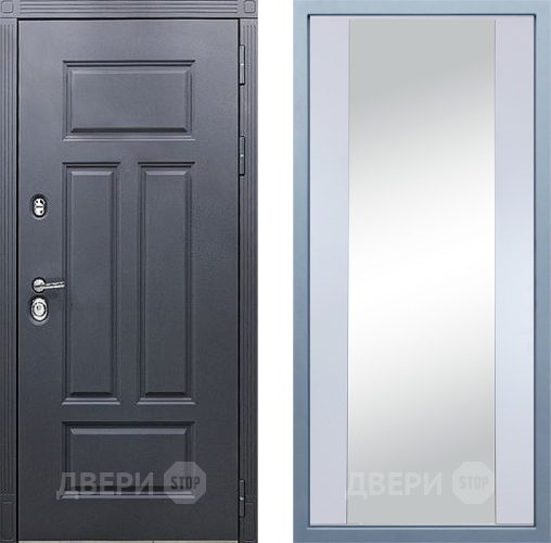 Входная металлическая Дверь Дива МХ-29 STR Д-15 Зеркало Белый в Балашихе
