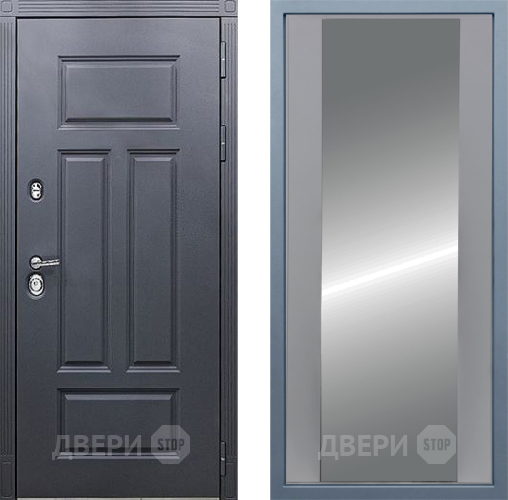 Входная металлическая Дверь Дива МХ-29 STR Д-15 Зеркало Силк Маус в Балашихе