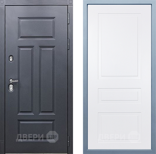 Входная металлическая Дверь Дива МХ-29 STR Н-13 Белый в Балашихе