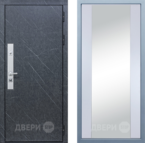 Входная металлическая Дверь Дива МХ-26 STR Д-15 Зеркало Белый в Балашихе