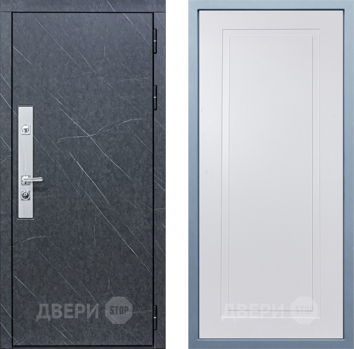 Входная металлическая Дверь Дива МХ-26 STR Н-10 Белый в Балашихе