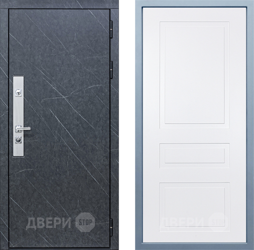 Входная металлическая Дверь Дива МХ-26 STR Н-13 Белый в Балашихе