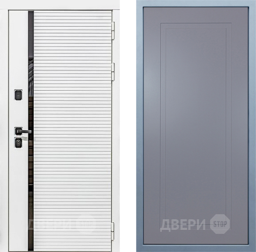 Входная металлическая Дверь Дива МХ-45 Белая STR Н-10 Силк Маус в Балашихе