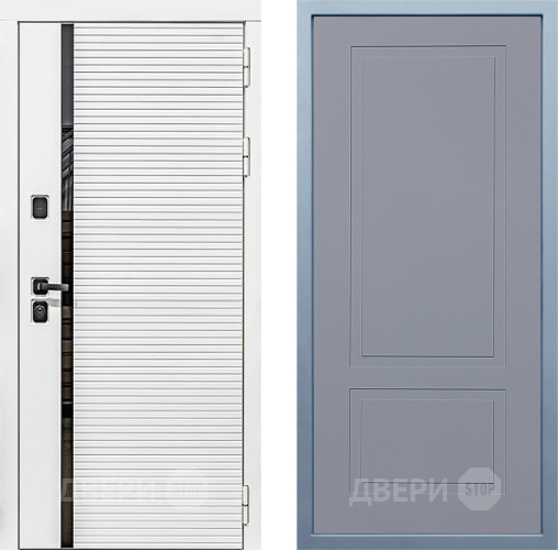 Входная металлическая Дверь Дива МХ-45 Белая STR Н-7 Силк Маус в Балашихе