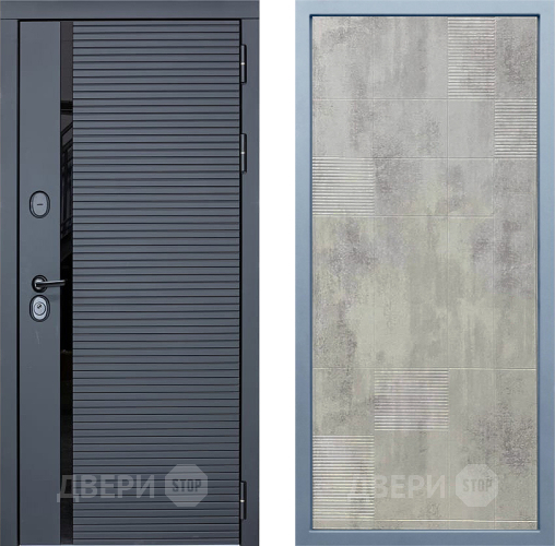 Входная металлическая Дверь Дива МХ-45 STR Д-4 Бетон темный в Балашихе