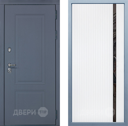 Входная металлическая Дверь Дива МХ-38 STR МХ-46 Белый матовый в Балашихе