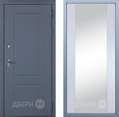 Дверь Дива МХ-38 STR Д-15 Зеркало Белый в Балашихе