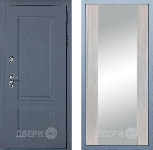 Входная металлическая Дверь Дива МХ-38 STR Д-15 Зеркало Сандал белый в Балашихе