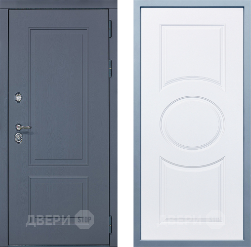 Входная металлическая Дверь Дива МХ-38 STR Д-8 Белый в Балашихе