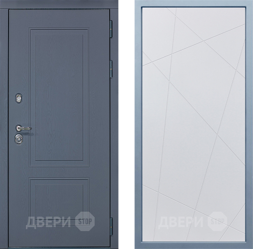 Входная металлическая Дверь Дива МХ-38 STR Д-11 Белый в Балашихе