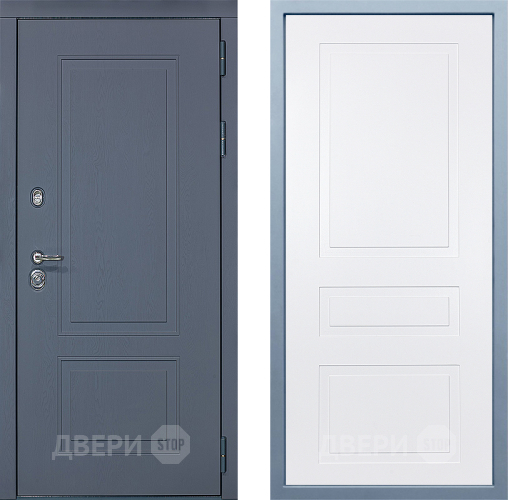 Входная металлическая Дверь Дива МХ-38 STR Н-13 Белый в Балашихе