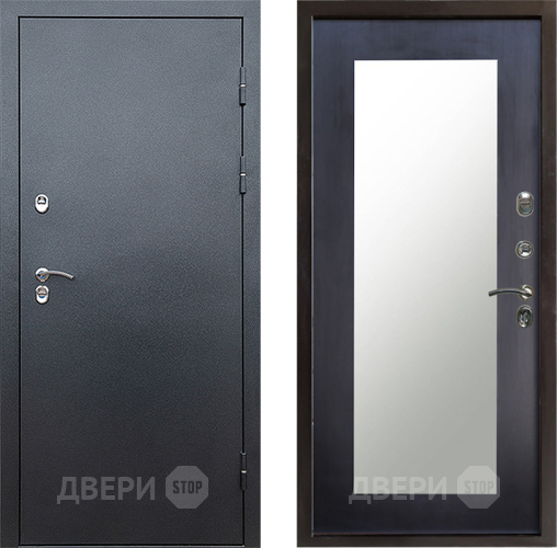 Дверь Престиж TERMO с терморазрывом Снегирь Серебро Зеркало пастораль Венге в Балашихе