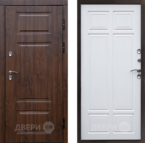 Входная металлическая Дверь Престиж TERMO с терморазрывом Премиум Орех Премиум Лиственница белая в Балашихе
