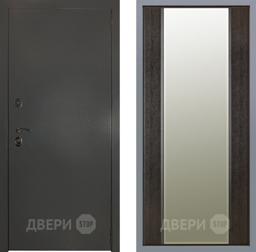 Дверь Заводские двери Эталон 3к антик серебро Зеркало Макси Венге в Балашихе