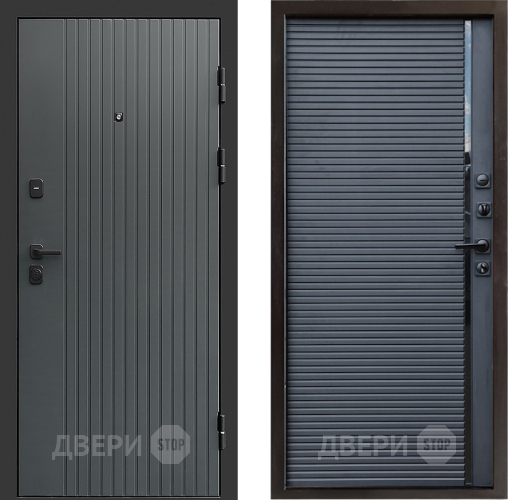 Входная металлическая Дверь Престиж Tvist Grey Porte Черный кварц в Балашихе