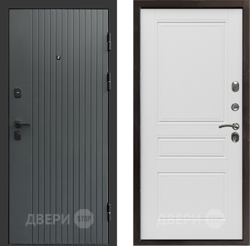 Входная металлическая Дверь Престиж Tvist Grey Классика Лиственница белая в Балашихе