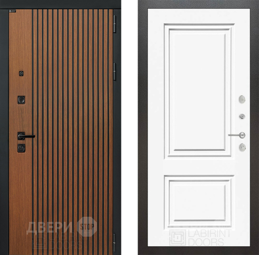 Дверь Лабиринт (LABIRINT) Шторм 26 Белый (RAL-9003) в Балашихе