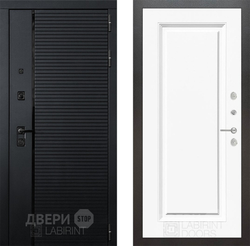 Входная металлическая Дверь Лабиринт (LABIRINT) Piano 27 Белый (RAL-9003) в Балашихе