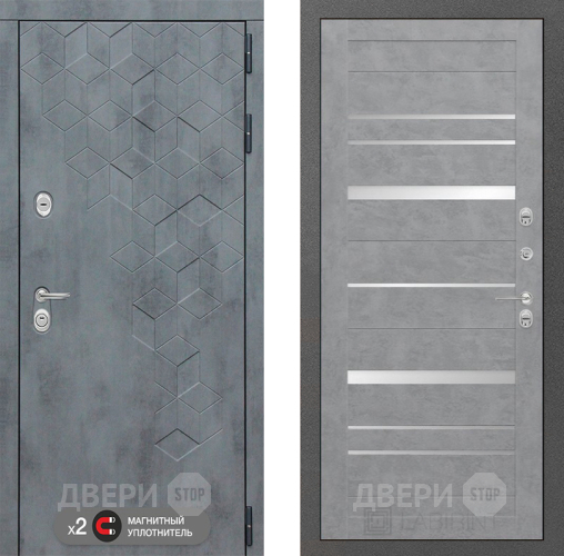 Входная металлическая Дверь Лабиринт (LABIRINT) Бетон 20 Бетон светлый в Балашихе