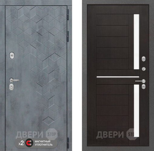 Входная металлическая Дверь Лабиринт (LABIRINT) Бетон 02 Венге в Балашихе