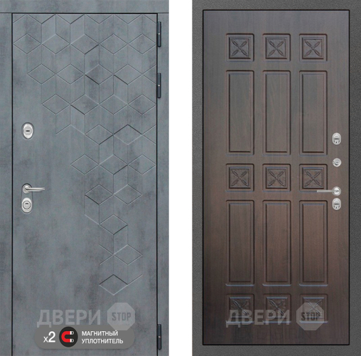 Входная металлическая Дверь Лабиринт (LABIRINT) Бетон 16 VINORIT Алмон 28 в Балашихе