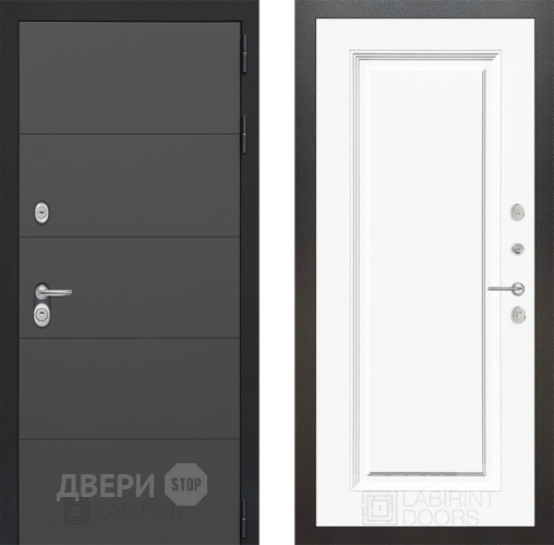 Дверь Лабиринт (LABIRINT) Art 27 Белый (RAL-9003) в Балашихе
