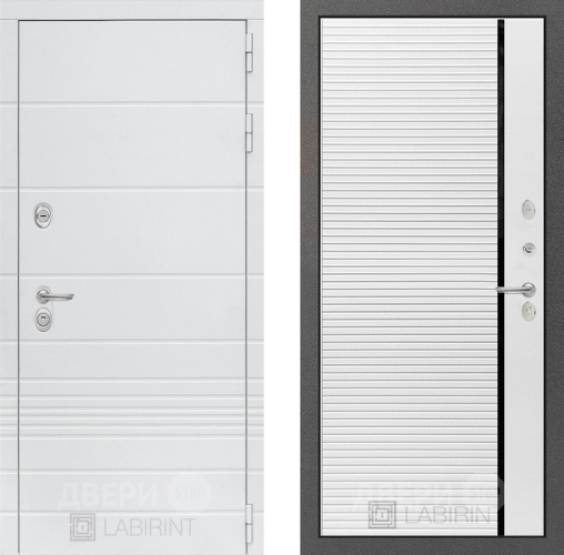 Дверь Лабиринт (LABIRINT) Трендо 22 Белый софт в Балашихе