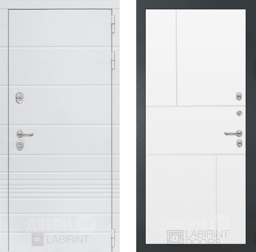 Дверь Лабиринт (LABIRINT) Трендо 21 Белый софт в Балашихе