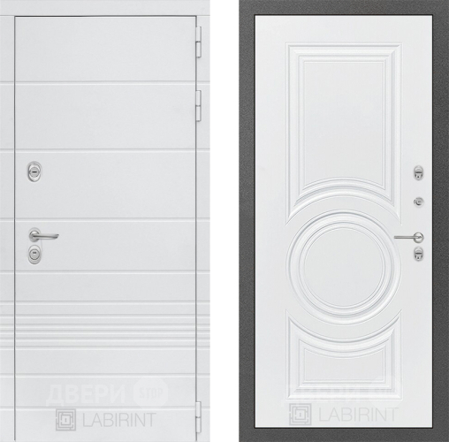 Дверь Лабиринт (LABIRINT) Трендо 23 Белый софт в Балашихе